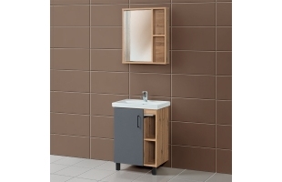Набор мебели для ванной «Акваль Лофт», 60 см. В2.4.01.6.0.1