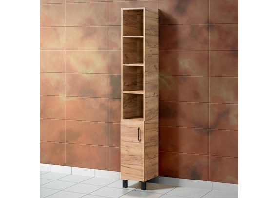 Шкаф для ванной «Акваль Лофт» 30 см. В2.2.03.3.0.1