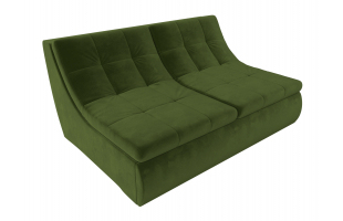 Модуль Холидей раскладной диван Микровельвет Зеленый