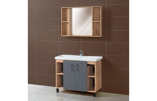 Набор мебели для ванной «Акваль Лофт», 100 см. В2.4.01.1.0.0
