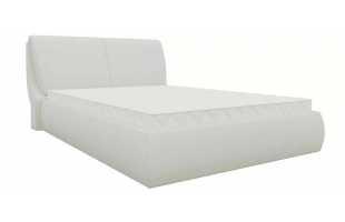 Интерьерная кровать Принцесса 160 Экокожа Белый