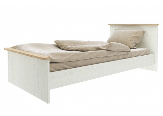 Кровать Тифани 0,9м дуб небраска/белая сосна СТЛ.305.04