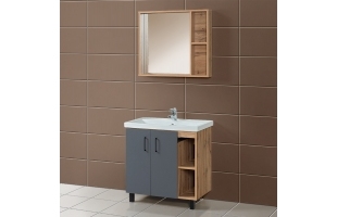 Набор мебели для ванной «Акваль Лофт», 80 см. В2.4.01.8.0.1