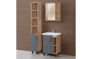 Набор мебели для ванной «Акваль Лофт», 60 см. В2.4.03.3.0.1