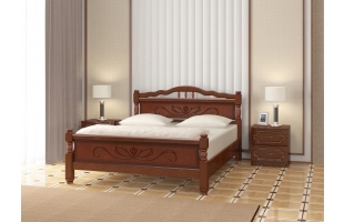 Кровать Карина-5 орех 1400
