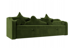 Детский диван-кровать Рико Микровельвет Зеленый