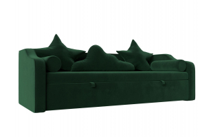 Детский диван-кровать Рико Велюр Зеленый