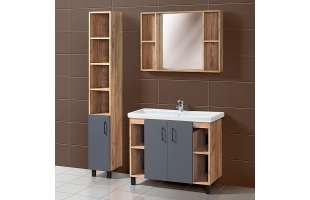 Набор мебели для ванной «Акваль Лофт», 100 см. В2.4.03.3.0.1