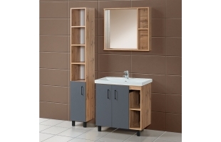 Набор мебели для ванной «Акваль Лофт», 80 см. В2.4.03.3.0.1