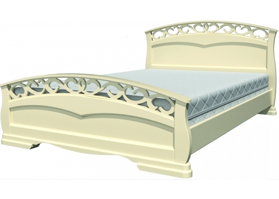 Кровать Грация-1 1,6м слоновая кость
