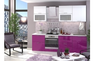 Кухня Ксения МДФ 2,3 м - Виолет