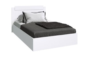 Кровать Эко 1,6м белый гладкий