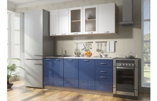 Модульная кухня Виола Бриз - синий металлик