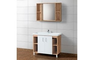Набор мебели для ванной «Акваль Лофт», 100 см. В2.5.01.1.0.0